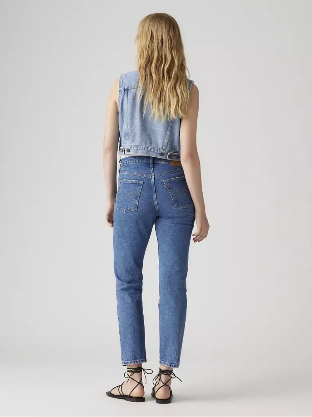 LEVIS 501s Original Cropped Womens W24 L26 Denim Jeans - Picture 16 of 16